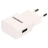 Duracell DRACUSB1W-EU cargador de dispositivo móvil Smartphone Blanco Corriente al