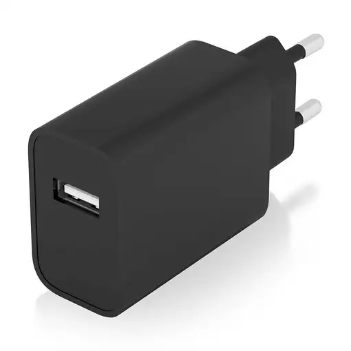 AISENS Cargador USB 10W alta eficiencia, 5V/2A, Negro
