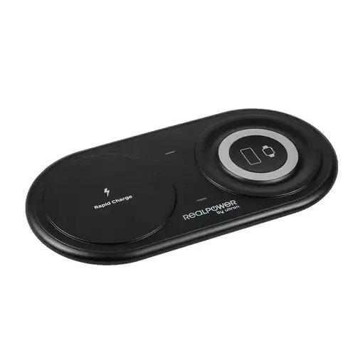 RealPower ChargeAIR Duo Smartphone, Reloj inteligente Negro USB Interior