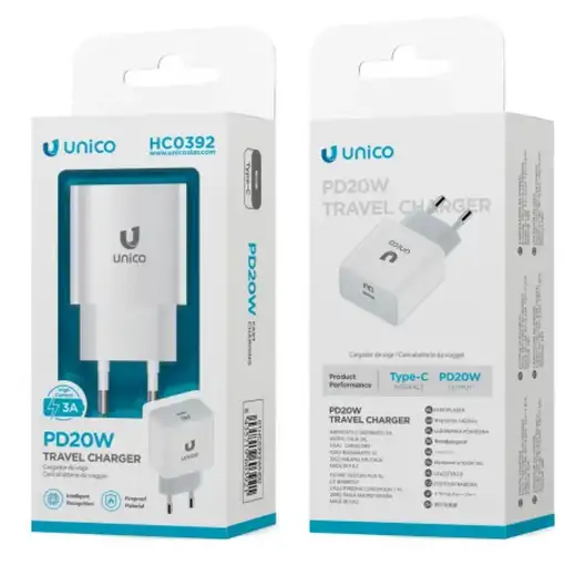 UNICO HC0392 cargador de dispositivo móvil Teléfono móvil, Universal Blanco Corrie