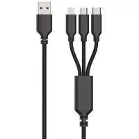 2GO 797257 cargador de dispositivo móvil Universal Negro Corriente alterna Interio