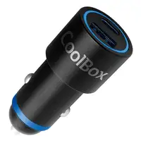 CoolBox COO-CUC-48CA cargador de dispositivo móvil Universal Negro, Azul Encendedo