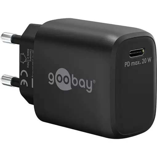 Goobay 65405 cargador de dispositivo móvil Universal Negro Corriente alterna Carga
