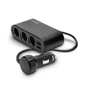 Savio SA-024 cargador de dispositivo móvil Universal Negro Encendedor de cigarrill