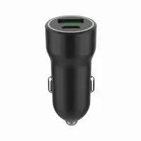 Gembird TA-UC-A2PDQC20-CAR-01 cargador de dispositivo móvil Universal Negro Encend