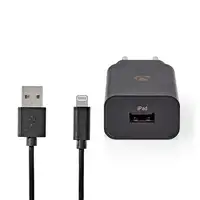 Nedis WCHAL242ABK cargador de dispositivo móvil Universal Negro Corriente alterna