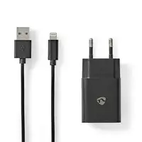 Nedis WCHAL242ABK cargador de dispositivo móvil Universal Negro Corriente alterna
