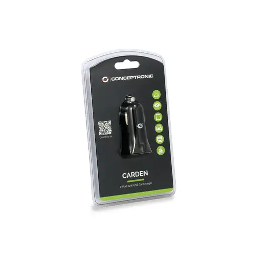 Conceptronic CARDEN04B cargador de dispositivo móvil Universal Negro Encendedor de