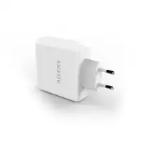 AISENS Cargador PD3.0 QC3.0 1 Puerto 1xUSB-C 60W, Blanco