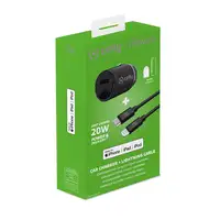 Celly CCMINILIGHT cargador de dispositivo móvil Smartphone Negro Encendedor de cig