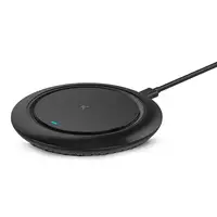 Ksix Base de carga inalámbrica Fast Charge 15 W, Para smartphones y auriculares Qi