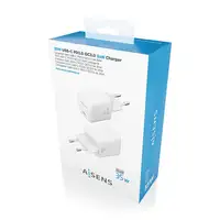 AISENS Cargador GaN 35W, 1xUSB-C PD3.0 QC4.0, Blanco