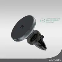 4smarts Qi2 Universal Gris Encendedor de cigarrillos Cargador inalámbrico Auto