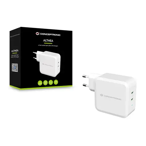 Conceptronic ALTHEA08W cargador de dispositivo móvil Universal Blanco Corriente al
