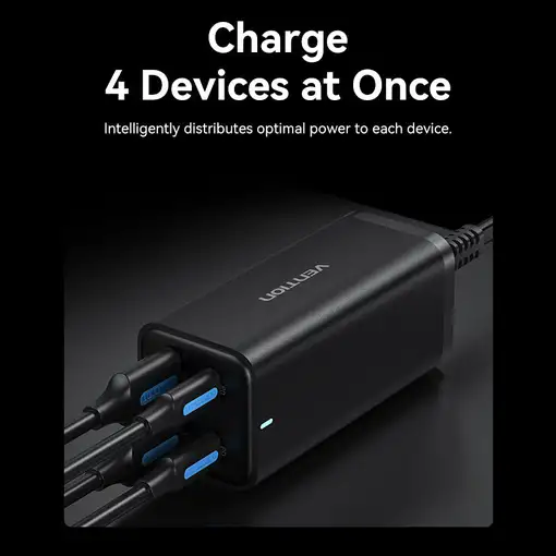 Vention Cargador de Pared FBSWG-EU/ 2xUSB Tipo-C/ 2xUSB/ 100W