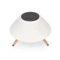 Ksix Cargador inalámbrico lámpara Omni 10W, Tecnología Qi, Altavoz Bluetooth, 7 co