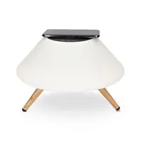 Ksix Cargador inalámbrico lámpara Omni 10W, Tecnología Qi, Altavoz Bluetooth, 7 co