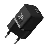 Baseus GaN5 20W Mini Universal Negro Corriente alterna Carga rápida Interior Baseus GaN5 20W Mini Universal Negro Corriente alterna Carga rápida Interior