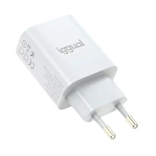 iggual Cargador 1xUSB carga rápida QC3.0 18W