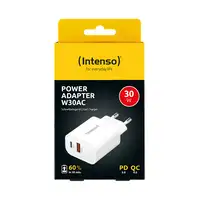 Intenso POWER ADAPTER USB-A/USB-C/7803012 Universal Blanco Corriente alterna Carga