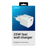 Celly UCTC1USBC25WWH cargador de dispositivo móvil Universal Blanco Corriente alte