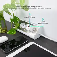 TooQ Cargador de Pared USB-C/PD + USB-A/QC 20W, Blanco