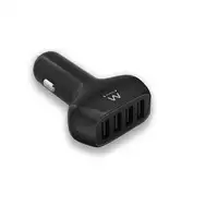 Ewent EW1354 cargador de dispositivo móvil Universal Negro Encendedor de cigarrill