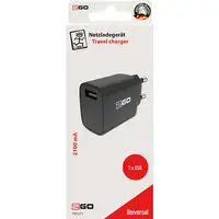 2GO 797271 cargador de dispositivo móvil Universal Negro Corriente alterna Interio
