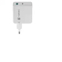 NATEC NUC-2144 cargador de dispositivo móvil Universal Blanco Corriente alterna Ca