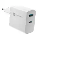 NATEC NUC-2144 cargador de dispositivo móvil Universal Blanco Corriente alterna Ca