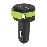 RealPower 257635 cargador de dispositivo móvil Universal Negro, Verde Encendedor d