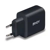 Lindy 73426 cargador de dispositivo móvil Universal Negro Corriente alterna Carga