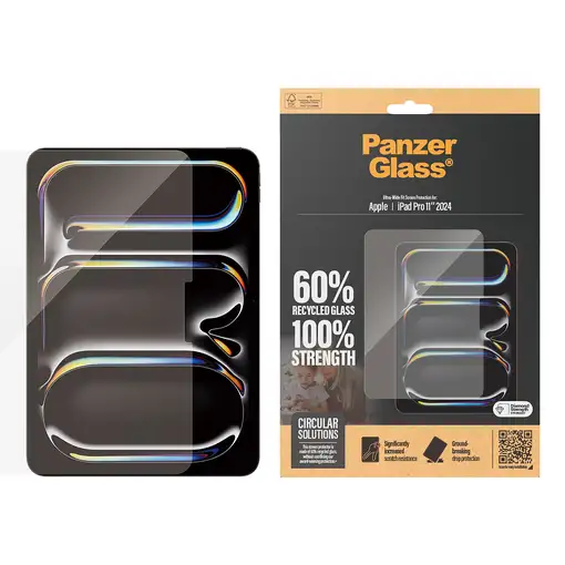 PanzerGlass ® Screen Protector iPad Pro 11'' (2024) | Ultra-Wide Fit Protector de