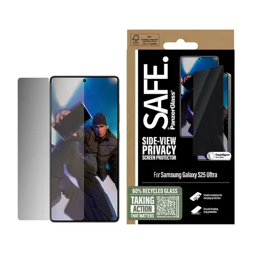 PanzerGlass SAFE. by ® Privacy Screen Protector Samsung Galaxy S25 Ultra | Ultra-W
