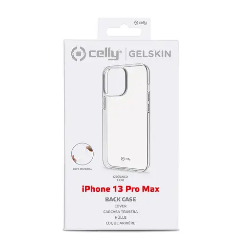 Celly GELSKIN Apple iPhone 13 Pro Max funda para teléfono móvil 17 cm (6.7") Trans