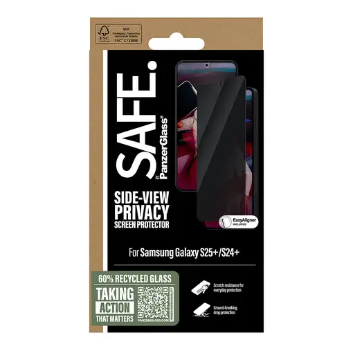 PanzerGlass SAFE. by ® Privacy Screen Protector Samsung Galaxy S25+ | S24+ | Ultra