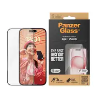 PanzerGlass ® Screen Protector iPhone 15 | Ultra-Wide Fit w. EasyAligner Protector PanzerGlass ® Screen Protector iPhone 15 | Ultra-Wide Fit w. EasyAligner Protector