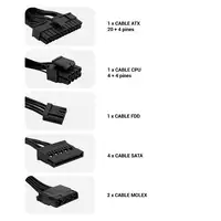 CoolBox Basic 500GR ATX unidad de fuente de alimentación 500 W 20+4 pin ATX Negro