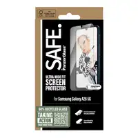 PanzerGlass SAFE. by ® Screen Protector Samsung Galaxy A26 5G | Ultra-Wide Fit w.