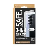 PanzerGlass SAFE. by ® 3-in-1 Protection Pack Samsung Galaxy A55 5G Protector de p