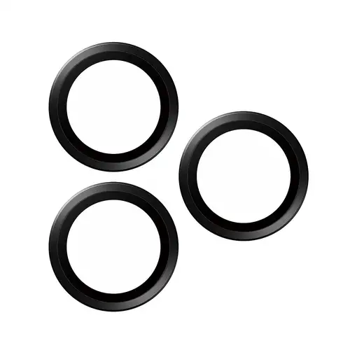 PanzerGlass ® Hoops® Black Metal Camera Lens Protector iPhone 15 Pro | 15 Pro Max