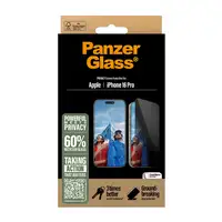 PanzerGlass ® Privacy Screen Protector iPhone 16 Pro | Ultra-Wide Fit Protector de