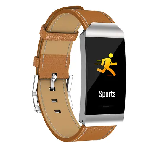 Denver BFH-250 Pulsera de actividad 2,44 cm (0.96") IP68 Marrón, Plata