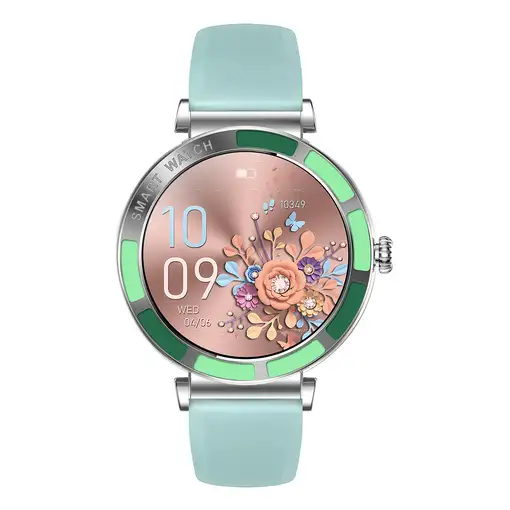 Trevi T-FIT 245 L 3,23 cm (1.27") IPS 41 mm Digital Pantalla táctil Verde, Metálic