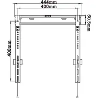 Omega OUTV400SF soporte para TV 152,4 cm (60") Negro