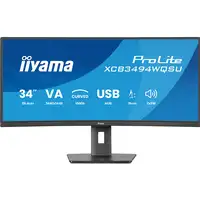 iiyama ProLite XCB3494WQSU-B1 pantalla para PC 86,4 cm (34") 3440 x 1440 Pixeles U