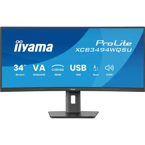 iiyama ProLite XCB3494WQSU-B1 pantalla para PC 86,4 cm (34") 3440 x 1440 Pixeles U