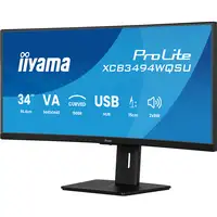 iiyama ProLite XCB3494WQSU-B1 pantalla para PC 86,4 cm (34") 3440 x 1440 Pixeles U