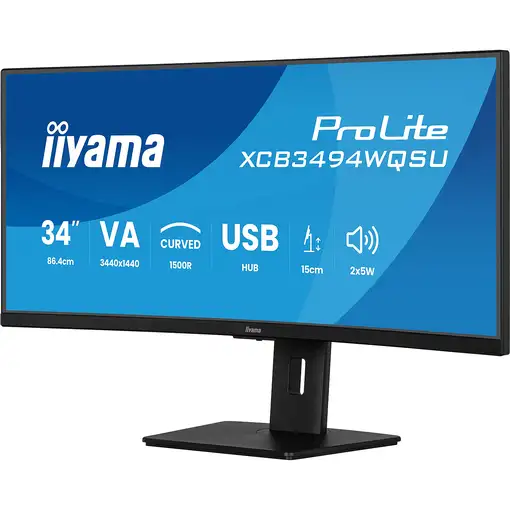 iiyama ProLite XCB3494WQSU-B1 pantalla para PC 86,4 cm (34") 3440 x 1440 Pixeles U