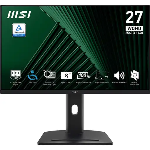 MSI Pro MP275QPG pantalla para PC 68,6 cm (27") 2560 x 1440 Pixeles Wide Quad HD L